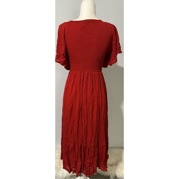 Balticborn NWT felicity smocked bodice in rust dress S - Picture 7 of 7